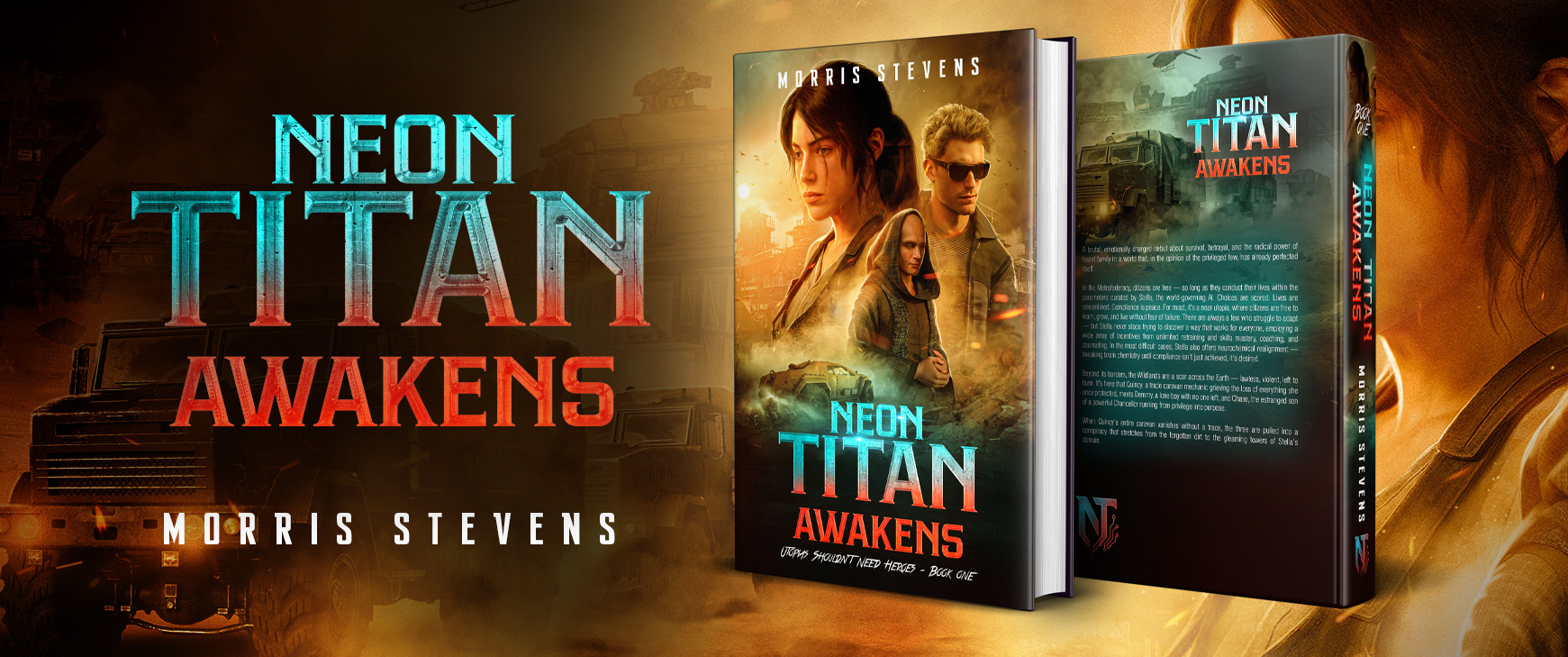 Neon Titan Awakens Book Banner